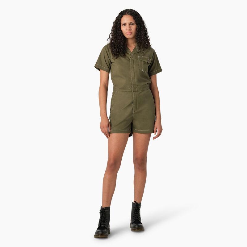 Dickies Regular Fit Ripstop Shortalls Military Green ID-RT5hyBek