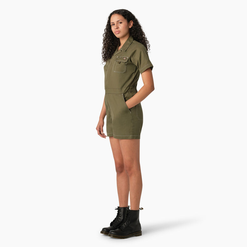 Dickies Regular Fit Ripstop Shortalls Military Green ID-RT5hyBek