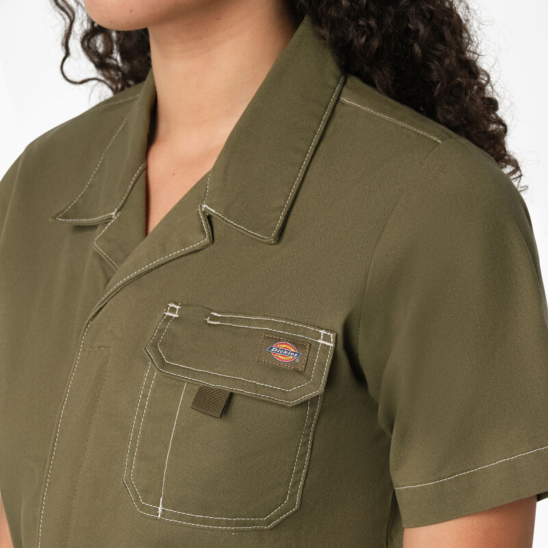 Dickies Regular Fit Ripstop Shortalls Military Green ID-RT5hyBek