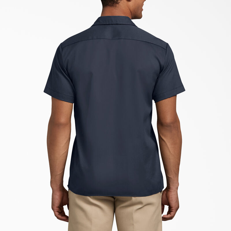 Dickies Slim Fit Short Sleeve Work Shirt Dark Navy ID-RWrxmLTD