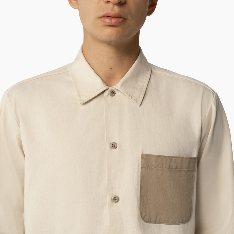 Dickies 1922 Long Sleeve Shirt Rinsed Natural Maple ID-ReaUXjCO