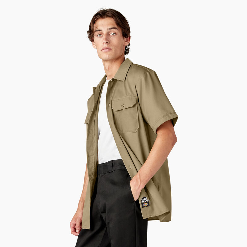 Dickies x Lurking Class Good Times Work Shirt Khaki ID-RexzdNWJ