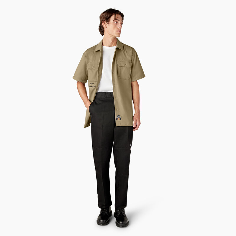 Dickies x Lurking Class Good Times Work Shirt Khaki ID-RexzdNWJ