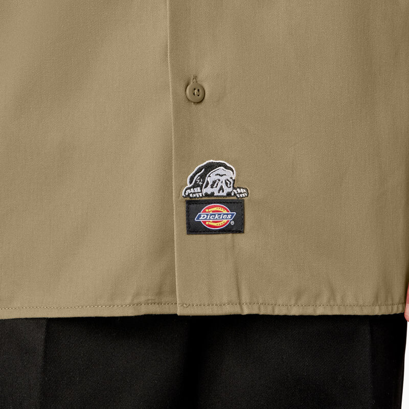 Dickies x Lurking Class Good Times Work Shirt Khaki ID-RexzdNWJ