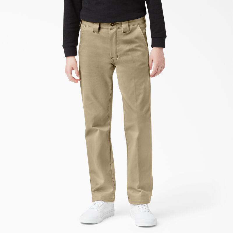 Dickies Boys' FLEX Skinny Fit Pants, 4-20 Khaki ID-Rl9ye8ns