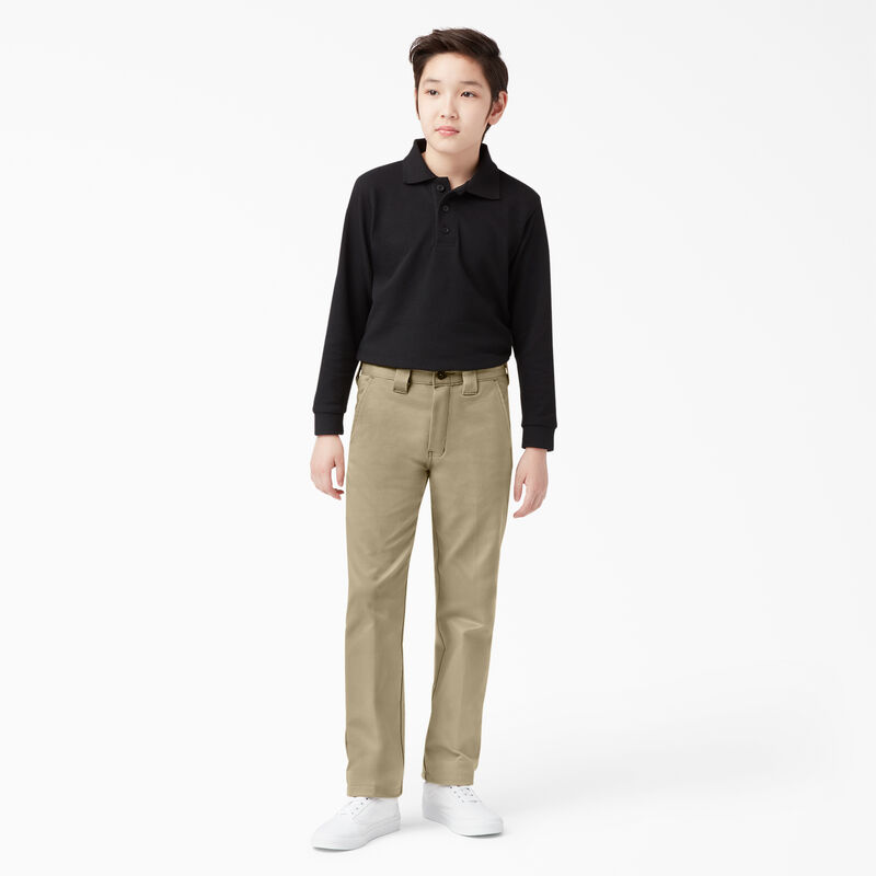Dickies Boys' FLEX Skinny Fit Pants, 4-20 Khaki ID-Rl9ye8ns