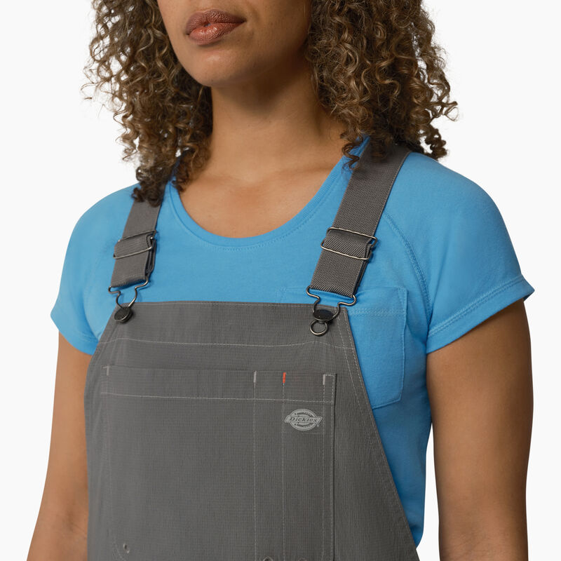 Dickies Cooling Ripstop Bib Overalls Rinsed Graphite ID-RrYH38QP