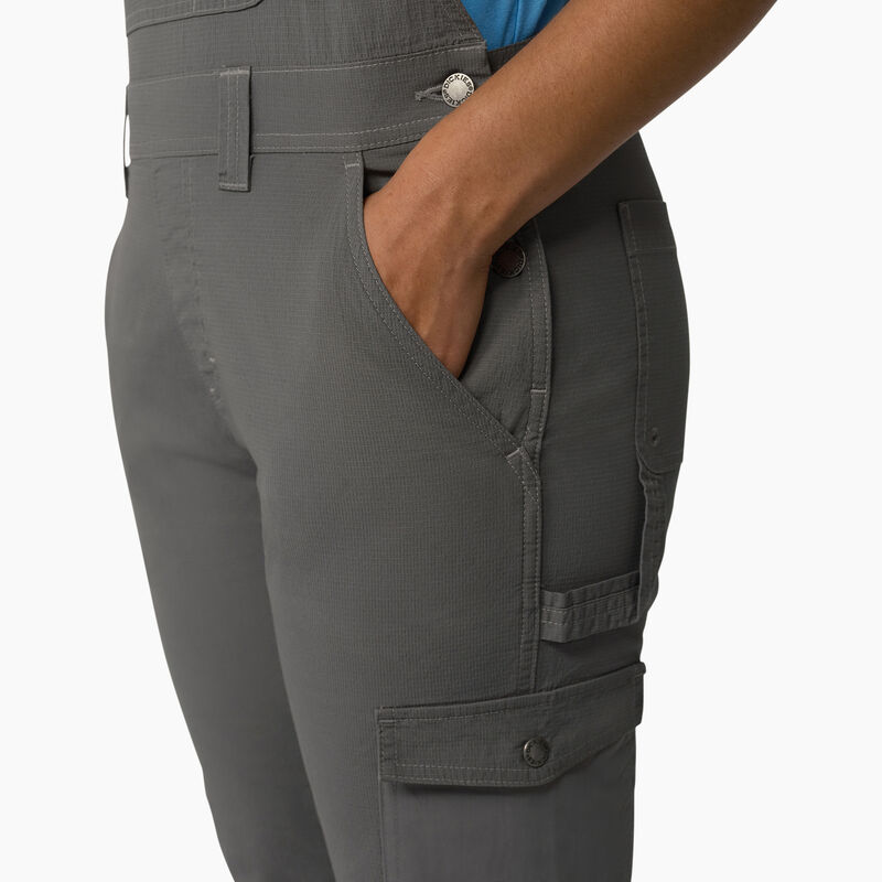 Dickies Cooling Ripstop Bib Overalls Rinsed Graphite ID-RrYH38QP