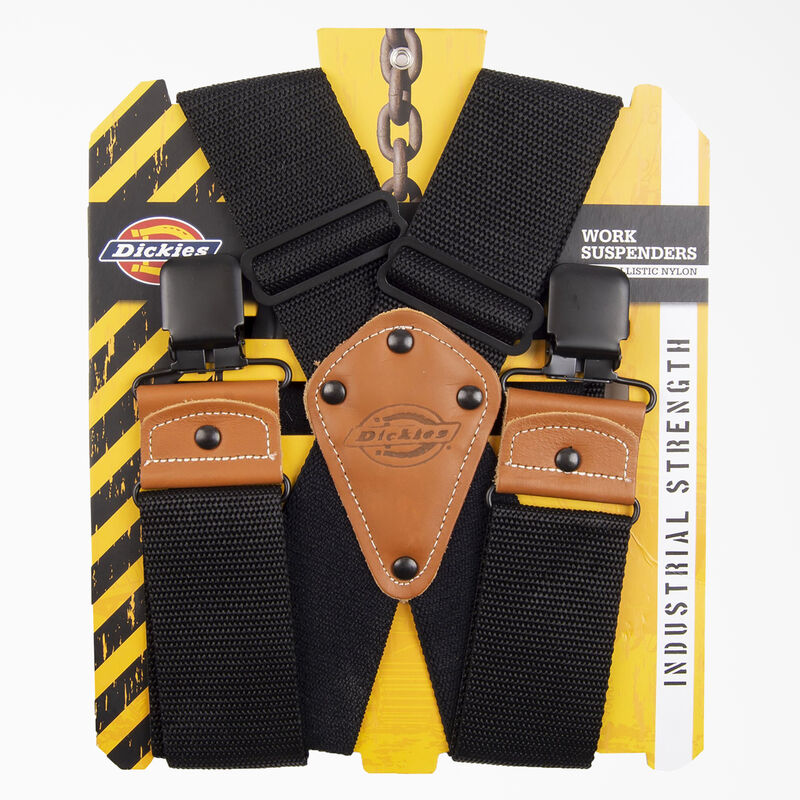 Dickies 2-Inch Wide Work Suspenders Black ID-RyK2oa7D