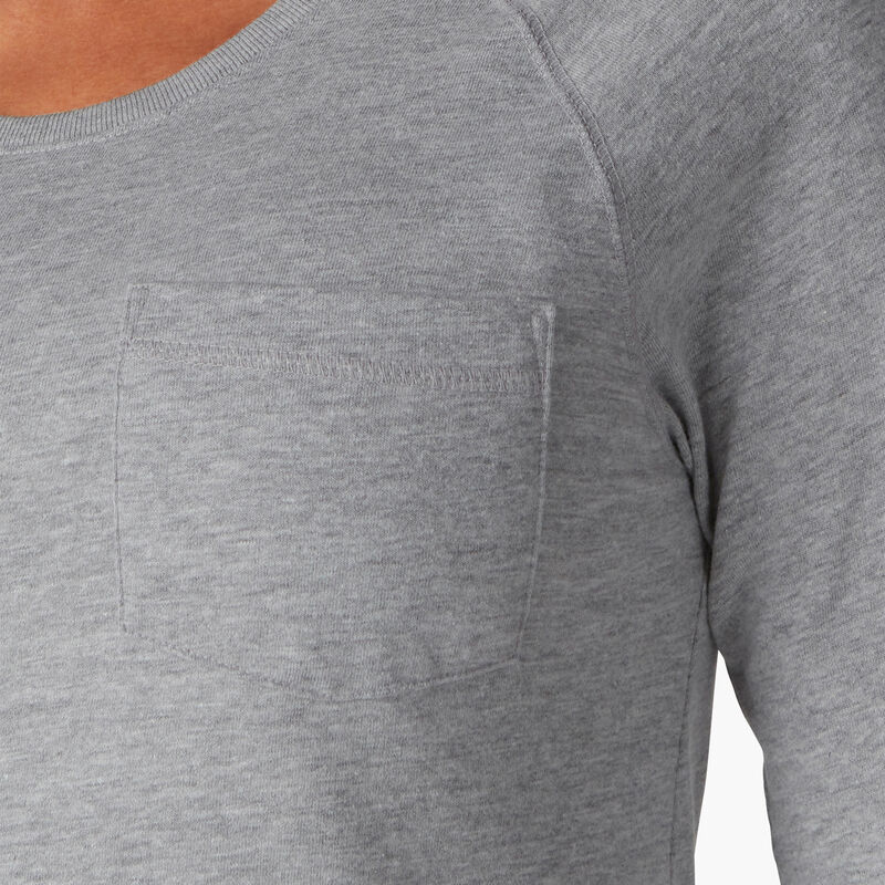 Dickies Cooling Long Sleeve Pocket T-Shirt Heather Gray ID-RyrH4KRB