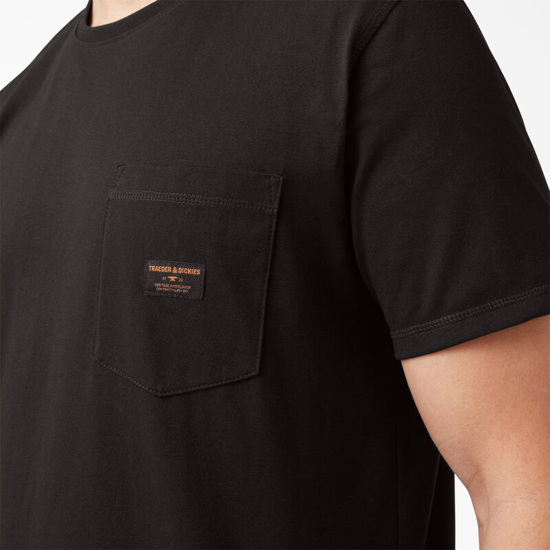 Dickies Traeger x Dickies Pocket T-Shirt Black ID-S0OrrlqV