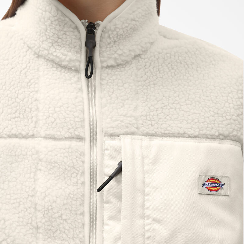 Dickies Red Chute Fleece Jacket White ID-SEzKdAyu