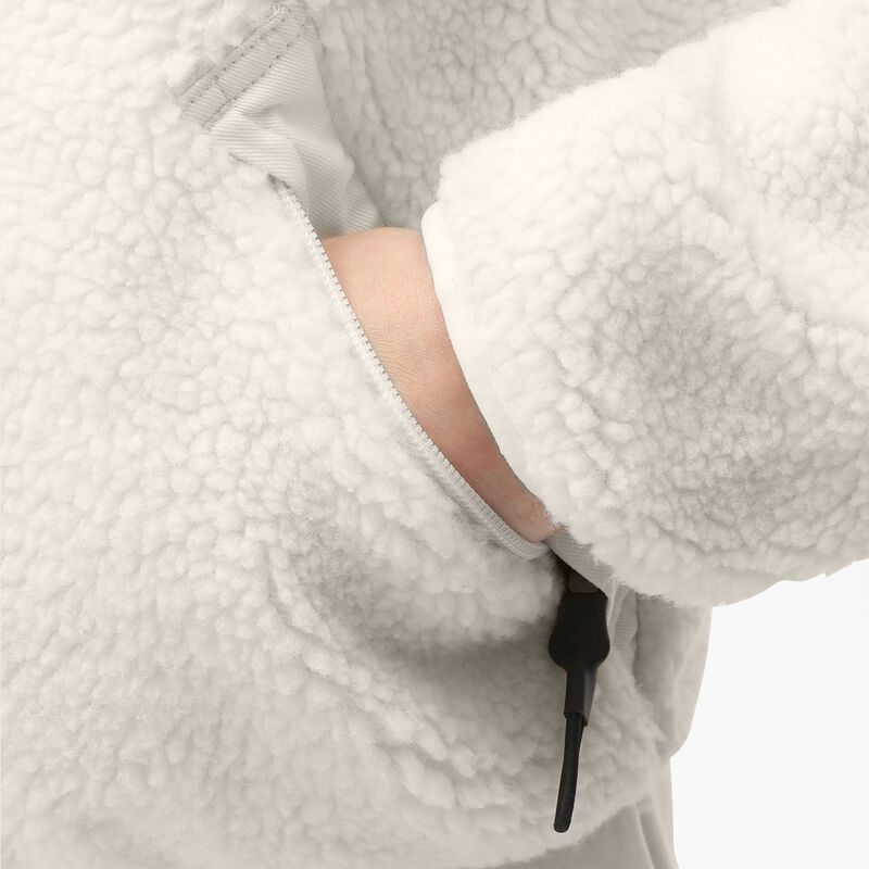 Dickies Red Chute Fleece Jacket White ID-SEzKdAyu