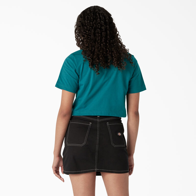 Dickies Zebra Graphic Cropped T-Shirt Deep Lake ID-SNlbD9xe