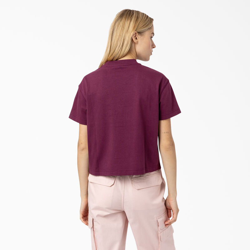 Dickies Loretto Cropped T-Shirt Grape Wine ID-ScE4YHsR