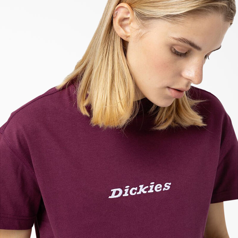 Dickies Loretto Cropped T-Shirt Grape Wine ID-ScE4YHsR
