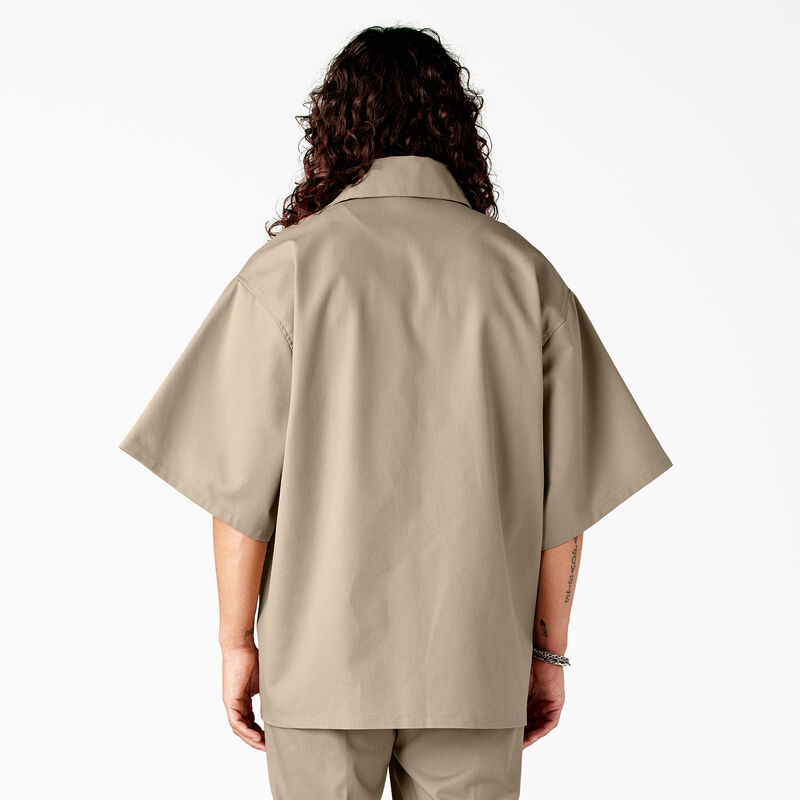 Dickies X Willy Chavarria Short Sleeve Work Shirt Desert Sand ID-SwlK6h9d