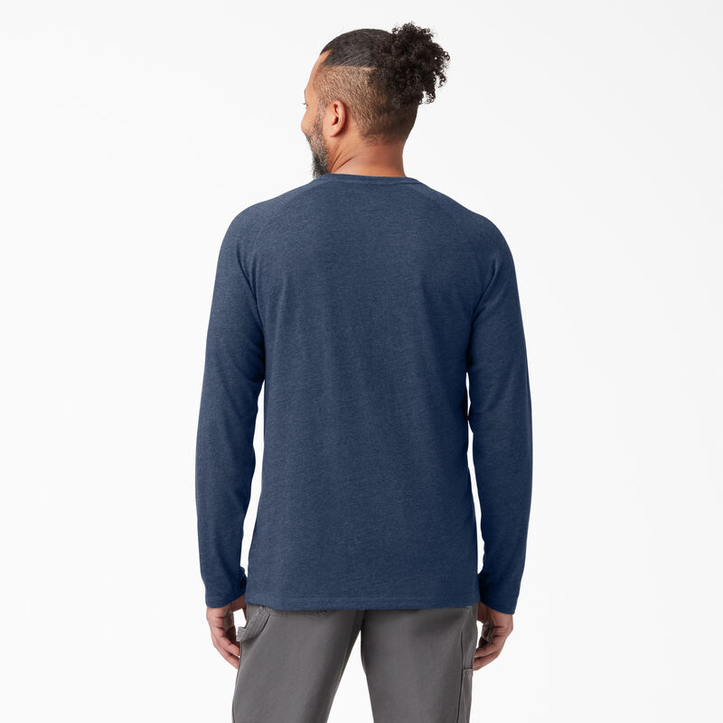 Dickies Cooling Long Sleeve Pocket T-Shirt Dark Navy Heather ID-T2j7oq1U