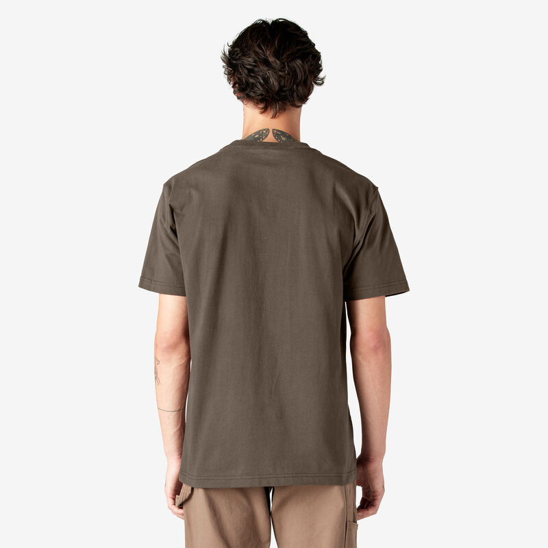 Dickies Heavyweight Short Sleeve Pocket T-Shirt Chocolate Brown ID-T6m7ieSl