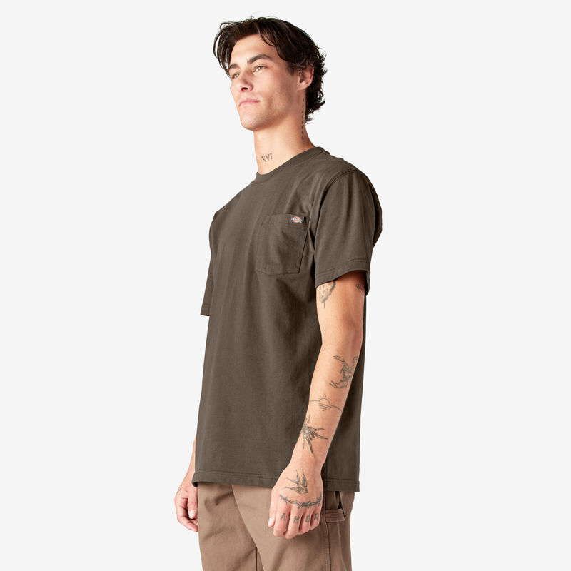 Dickies Heavyweight Short Sleeve Pocket T-Shirt Chocolate Brown ID-T6m7ieSl
