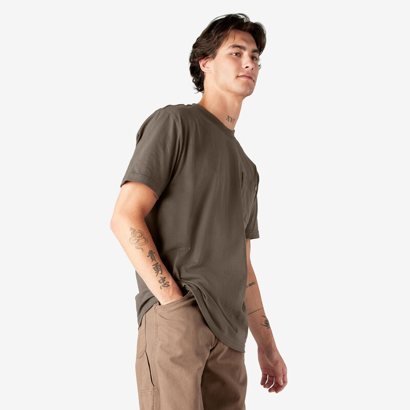 Dickies Heavyweight Short Sleeve Pocket T-Shirt Chocolate Brown ID-T6m7ieSl
