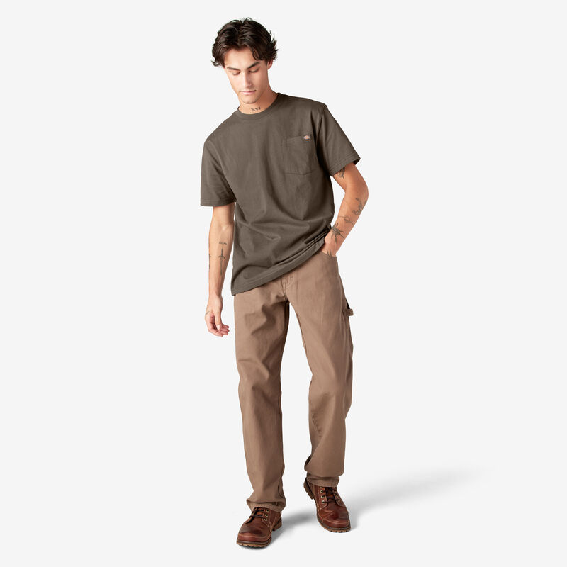 Dickies Heavyweight Short Sleeve Pocket T-Shirt Chocolate Brown ID-T6m7ieSl