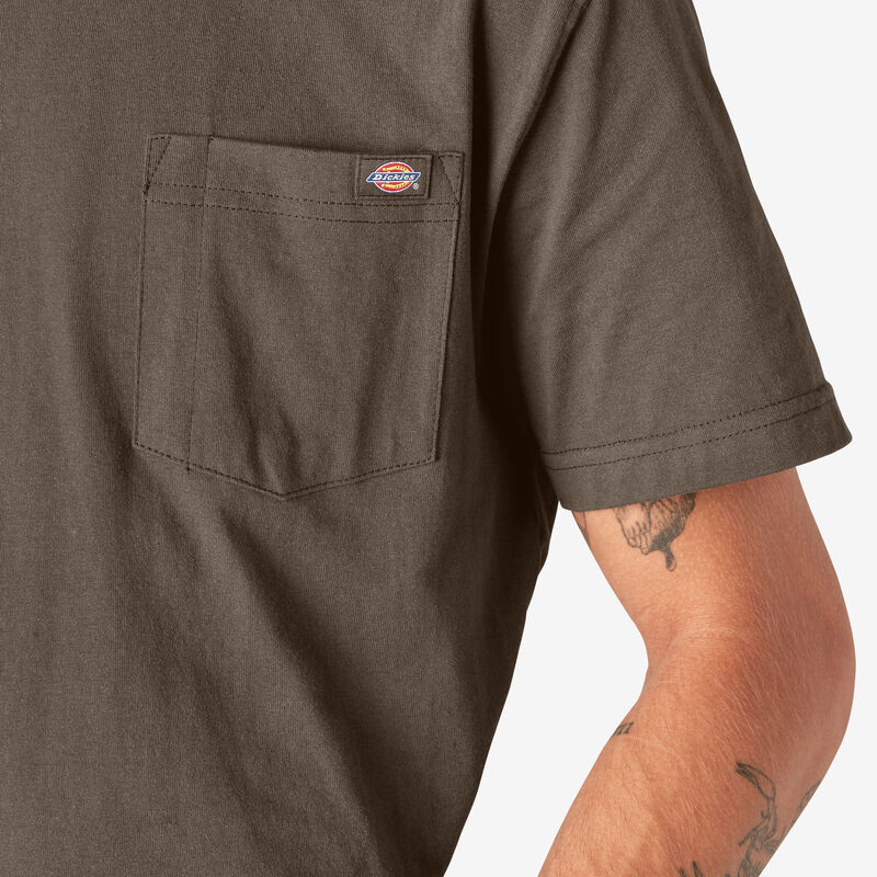 Dickies Heavyweight Short Sleeve Pocket T-Shirt Chocolate Brown ID-T6m7ieSl