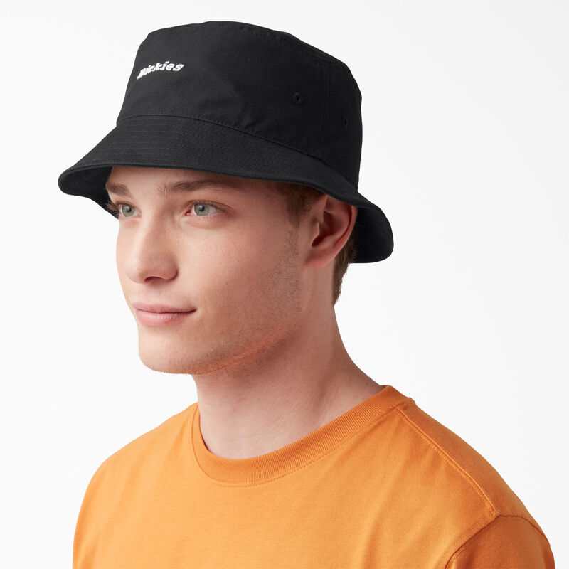 Dickies Script Logo Canvas Bucket Hat Black ID-T78wGcxF