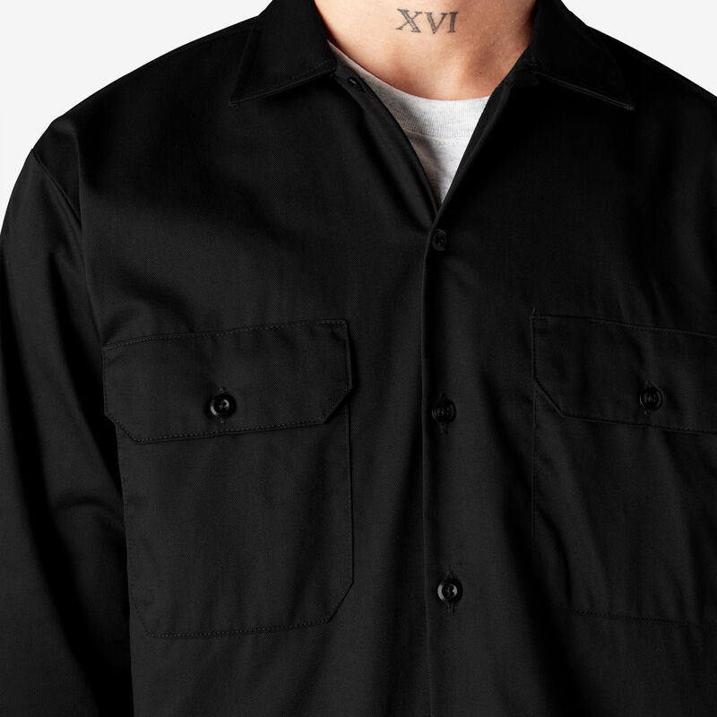 Dickies Long Sleeve Work Shirt Black ID-TEp3DwUk