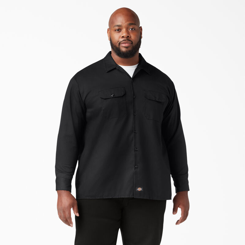 Dickies Long Sleeve Work Shirt Black ID-TEp3DwUk