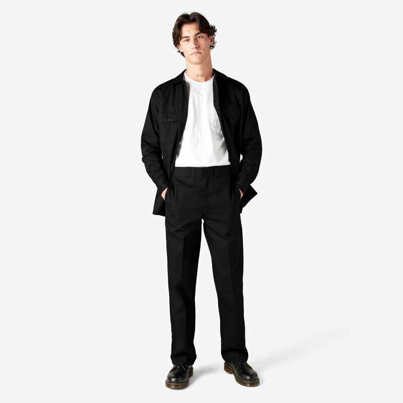 Dickies Long Sleeve Work Shirt Black ID-TEp3DwUk