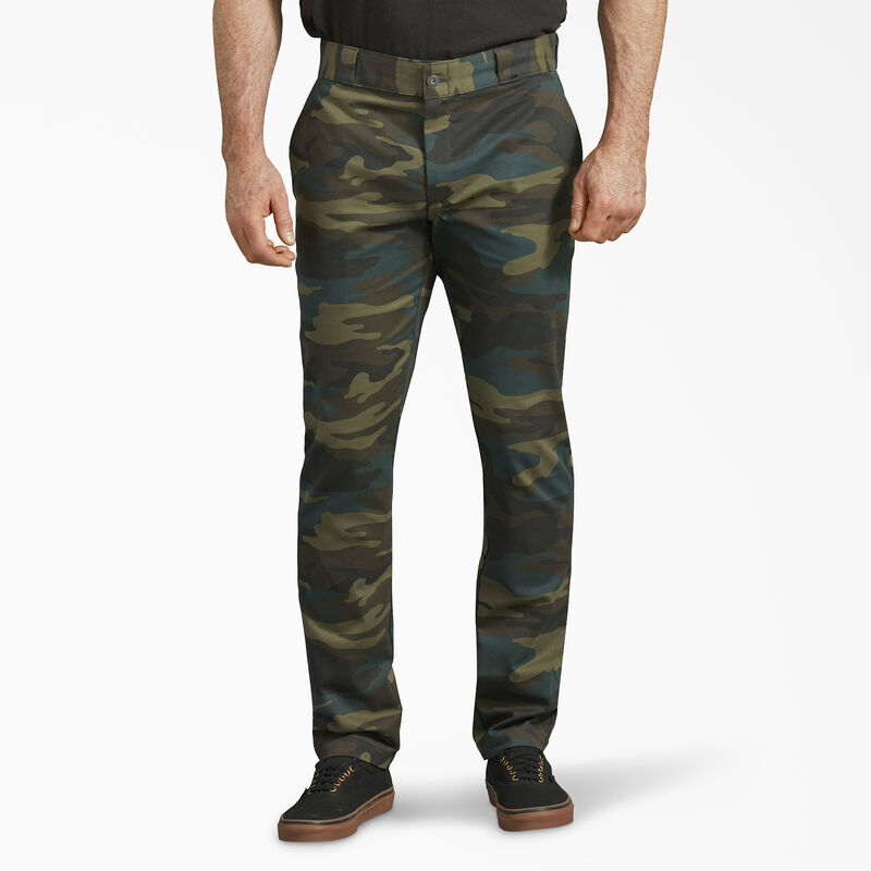 Dickies Skinny Fit Work Pants Hunter Green Camo ID-TNgH2YmS