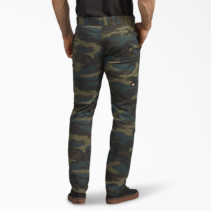 Dickies Skinny Fit Work Pants Hunter Green Camo ID-TNgH2YmS