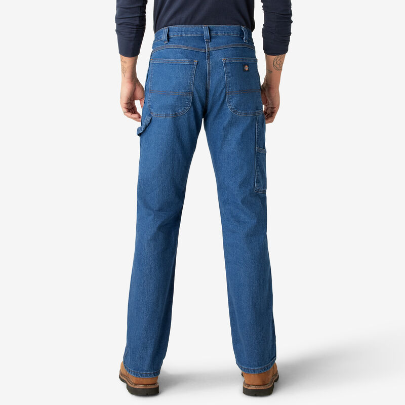 Dickies FLEX Relaxed Fit Carpenter Jeans Stonewashed Indigo Blue ID-TTEguEsb