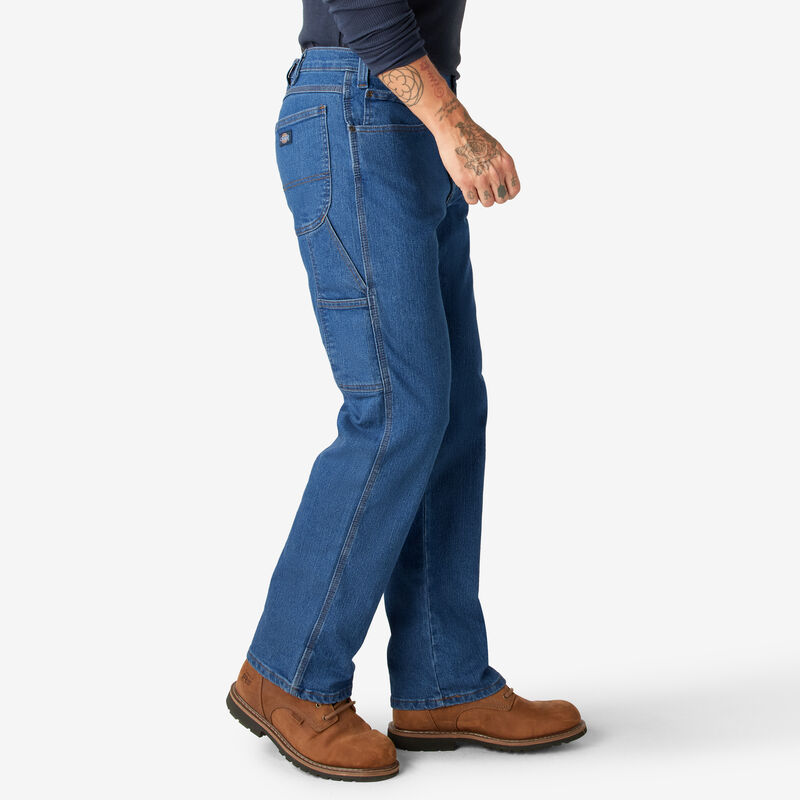 Dickies FLEX Relaxed Fit Carpenter Jeans Stonewashed Indigo Blue ID-TTEguEsb