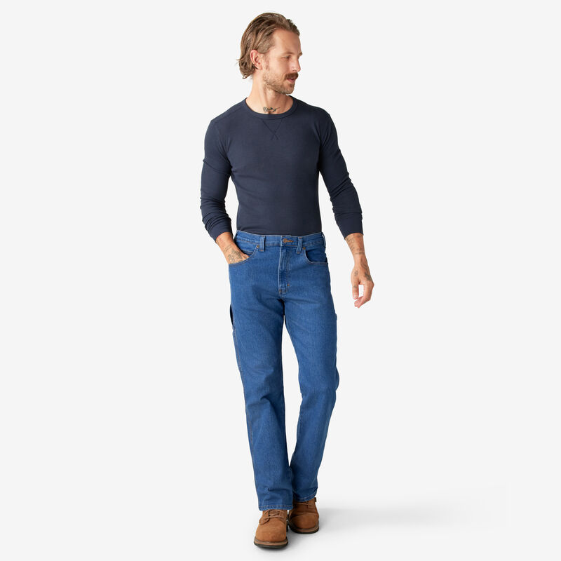Dickies FLEX Relaxed Fit Carpenter Jeans Stonewashed Indigo Blue ID-TTEguEsb