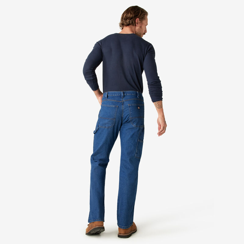Dickies FLEX Relaxed Fit Carpenter Jeans Stonewashed Indigo Blue ID-TTEguEsb