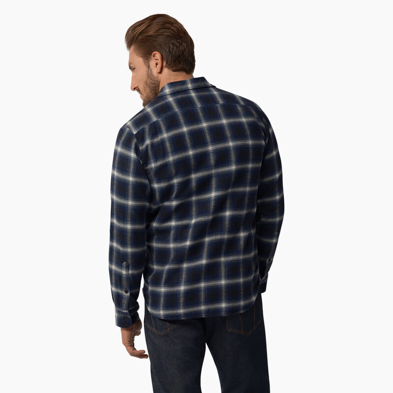 Dickies 1922 Long Sleeve Shirt Blue Plaid ID-TjSeklEn
