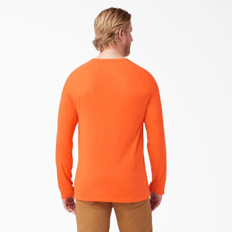 Dickies Cooling Long Sleeve Pocket T-Shirt Bright Orange ID-TkugKmBP