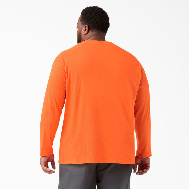 Dickies Cooling Long Sleeve Pocket T-Shirt Bright Orange ID-TkugKmBP
