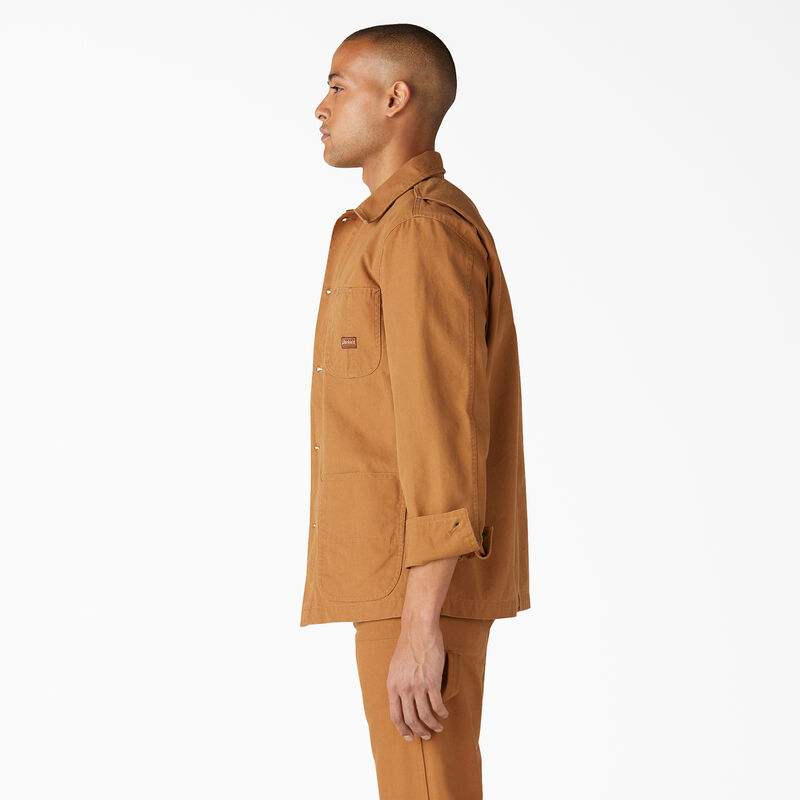 Dickies 1922 Duck Chore Coat Rinsed Brown Duck ID-Tmu5IZfz