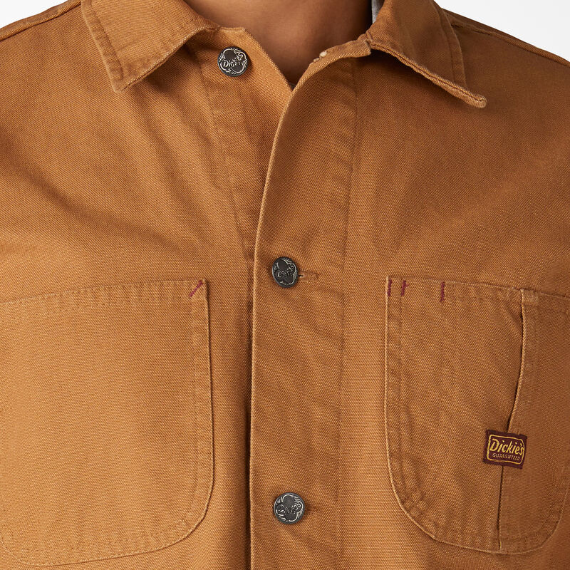 Dickies 1922 Duck Chore Coat Rinsed Brown Duck ID-Tmu5IZfz