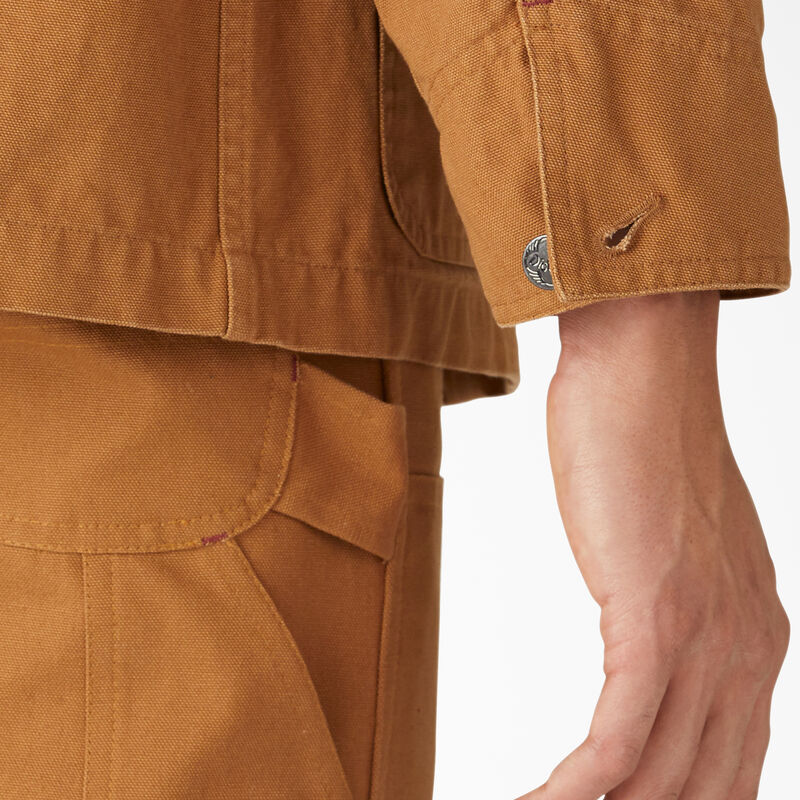 Dickies 1922 Duck Chore Coat Rinsed Brown Duck ID-Tmu5IZfz