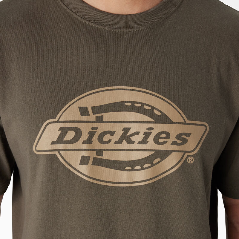 Dickies Short Sleeve Heavyweight Logo T-Shirt Moss Green ID-U4MN2DMw