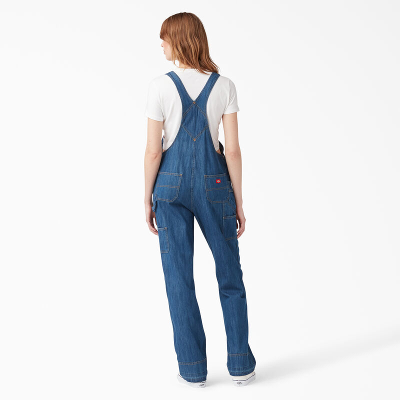 Dickies Relaxed Fit Bib Overalls Stonewashed Medium Blue ID-UJwF9pza