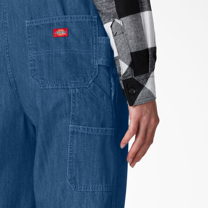 Dickies Relaxed Fit Bib Overalls Stonewashed Medium Blue ID-UJwF9pza