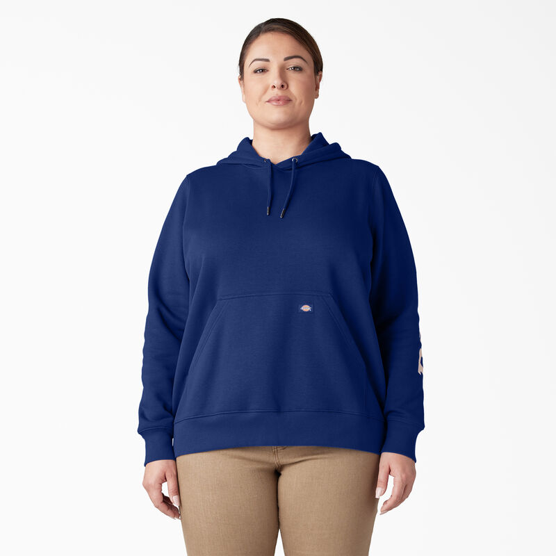 Dickies Plus Heavyweight Logo Sleeve Pullover Surf Blue ID-USYIPR3y