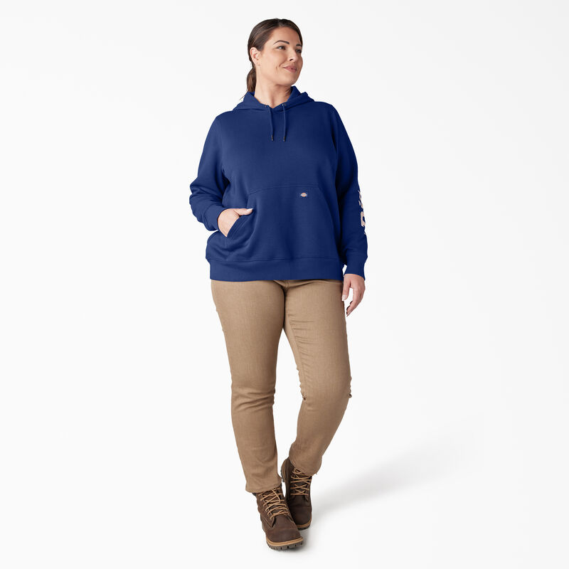 Dickies Plus Heavyweight Logo Sleeve Pullover Surf Blue ID-USYIPR3y