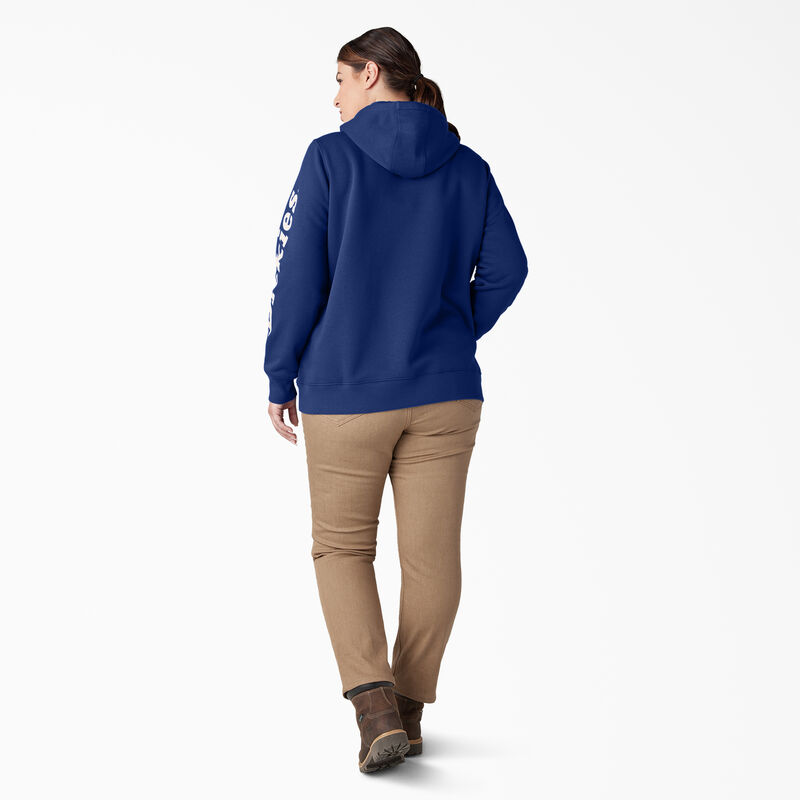 Dickies Plus Heavyweight Logo Sleeve Pullover Surf Blue ID-USYIPR3y