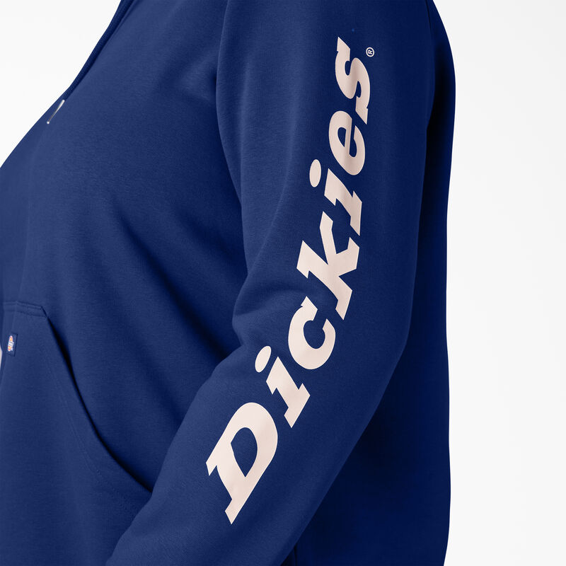 Dickies Plus Heavyweight Logo Sleeve Pullover Surf Blue ID-USYIPR3y